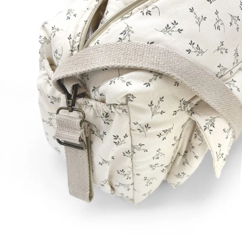 Babyshower.Sac à langer Camila Olive Bloom Canvas 3.webp