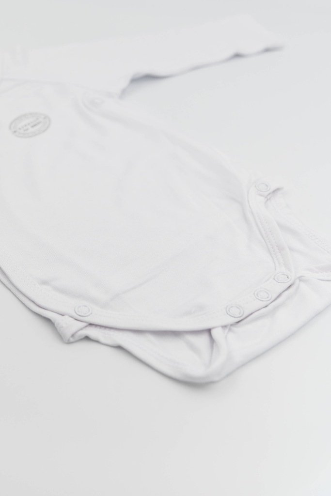 Body basique blanc 6 mois modèle croisé - Bamboom ★