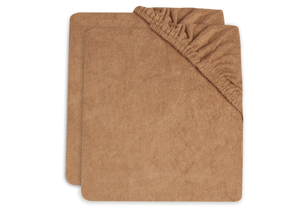 Duo de housses de coussin à langer en éponge Biscuit 50 x 70 cm - Jollein ★