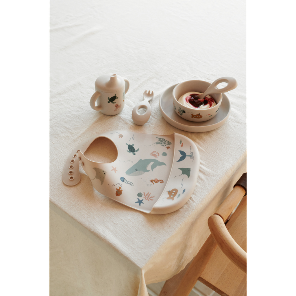 Set de vaisselle en silicone Sea Creature - Liewood ★