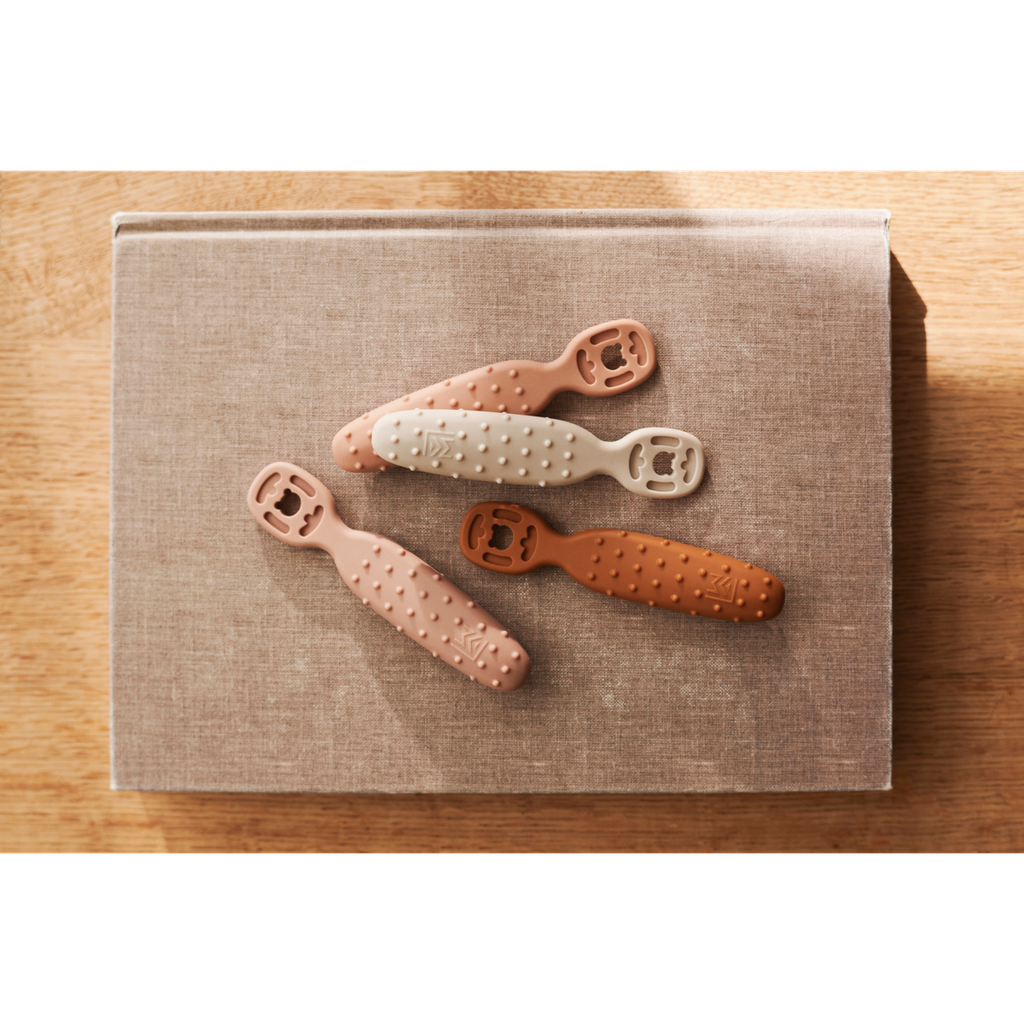 Assortiment de 4 cuillères d'apprentissage bébé Pale Tuscany - Liewood ★