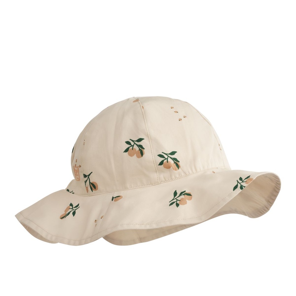 Chapeau de soleil réversible Amelia Peach / sandy - Liewood ★