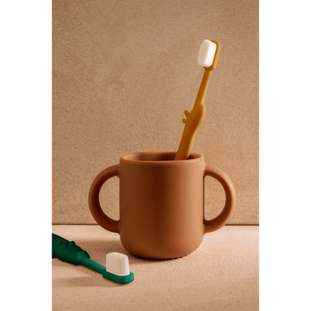 Brosse à dents Fabio pour Tout-Petits Yellow mellow Garden green - Liewood ★