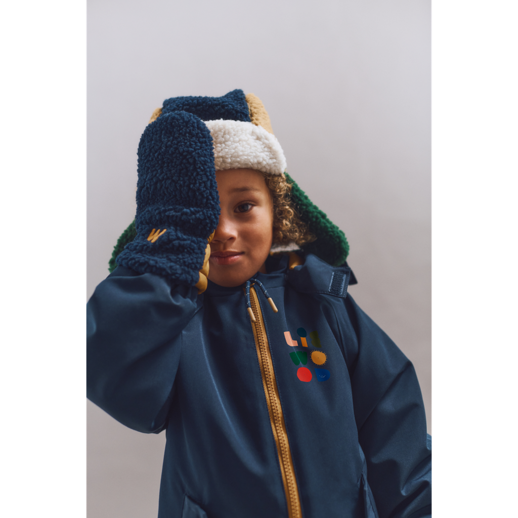 Moufles Polaire Grethe Classic navy multi mix - Liewood ★