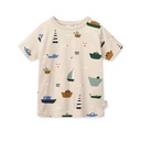 T-shirt Apia Printed Shortsleeve Sailing Sandy - Liewood ★