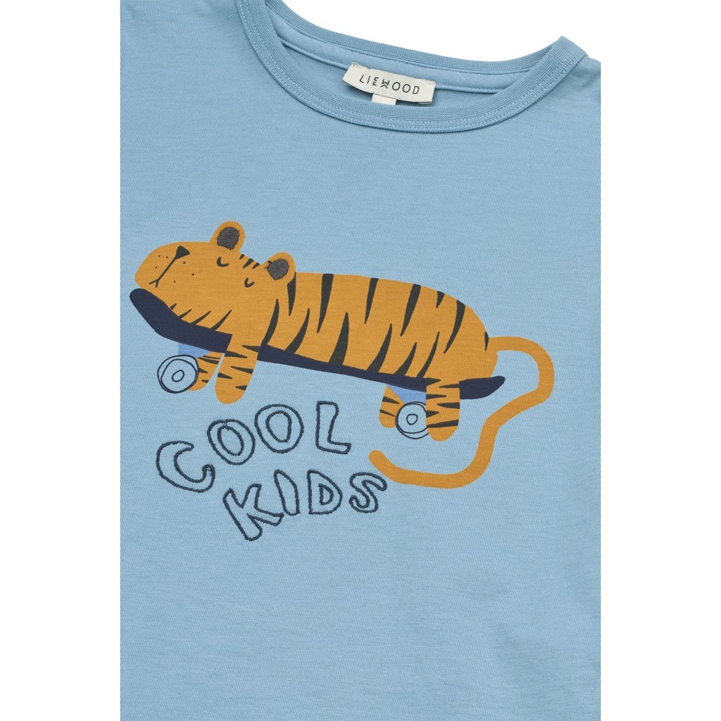 T-shirt Apia Printed Shortsleeve Tiger Beach - Liewood ★