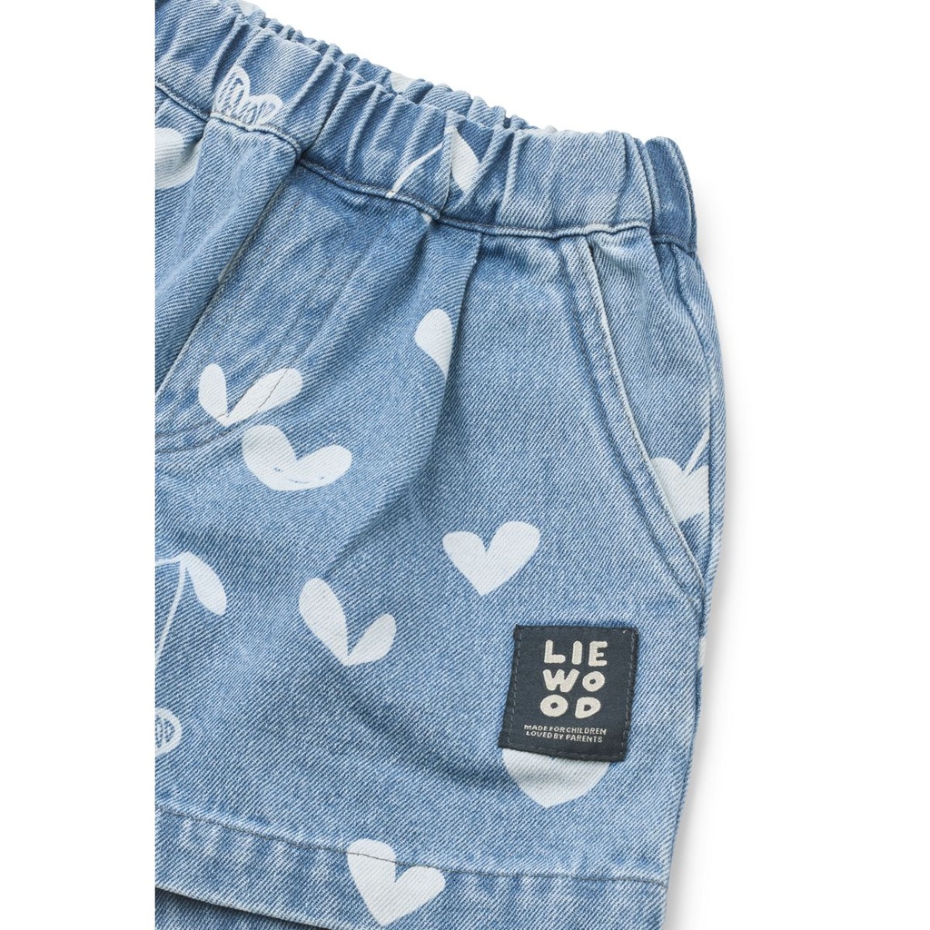 Short Borrisa Sweethearts Light Blue Denim - Liewood ★