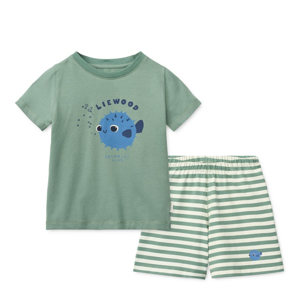Ensemble Ilford Pufferfish Peppermint mix - Liewood ★