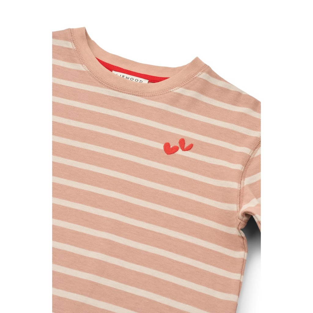 T-shirt LS Tyler Pale Tuscany Sandy Stripe - Liewood ★