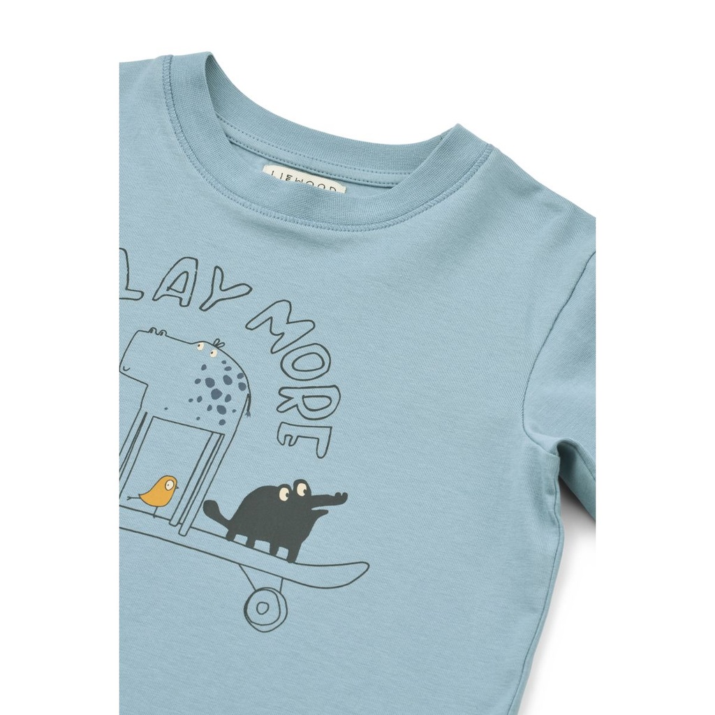 T-shirt ML Francis Play Beach Blue - Liewood ★