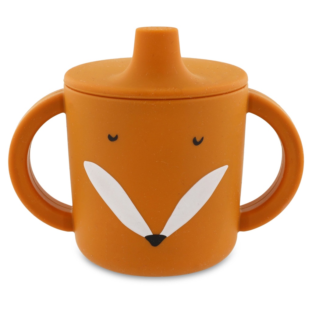 Gobelet d'apprentissage en silicone bec verseur Mr Fox - Trixie ★