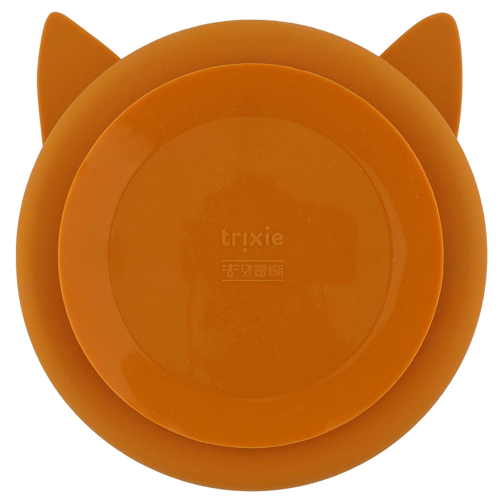 Assiette à compartiments et ventouse en silicone Mr Fox - Trixie ★