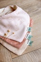 Trio de bavoirs bandana Rosy Rabbits - Trixie ★