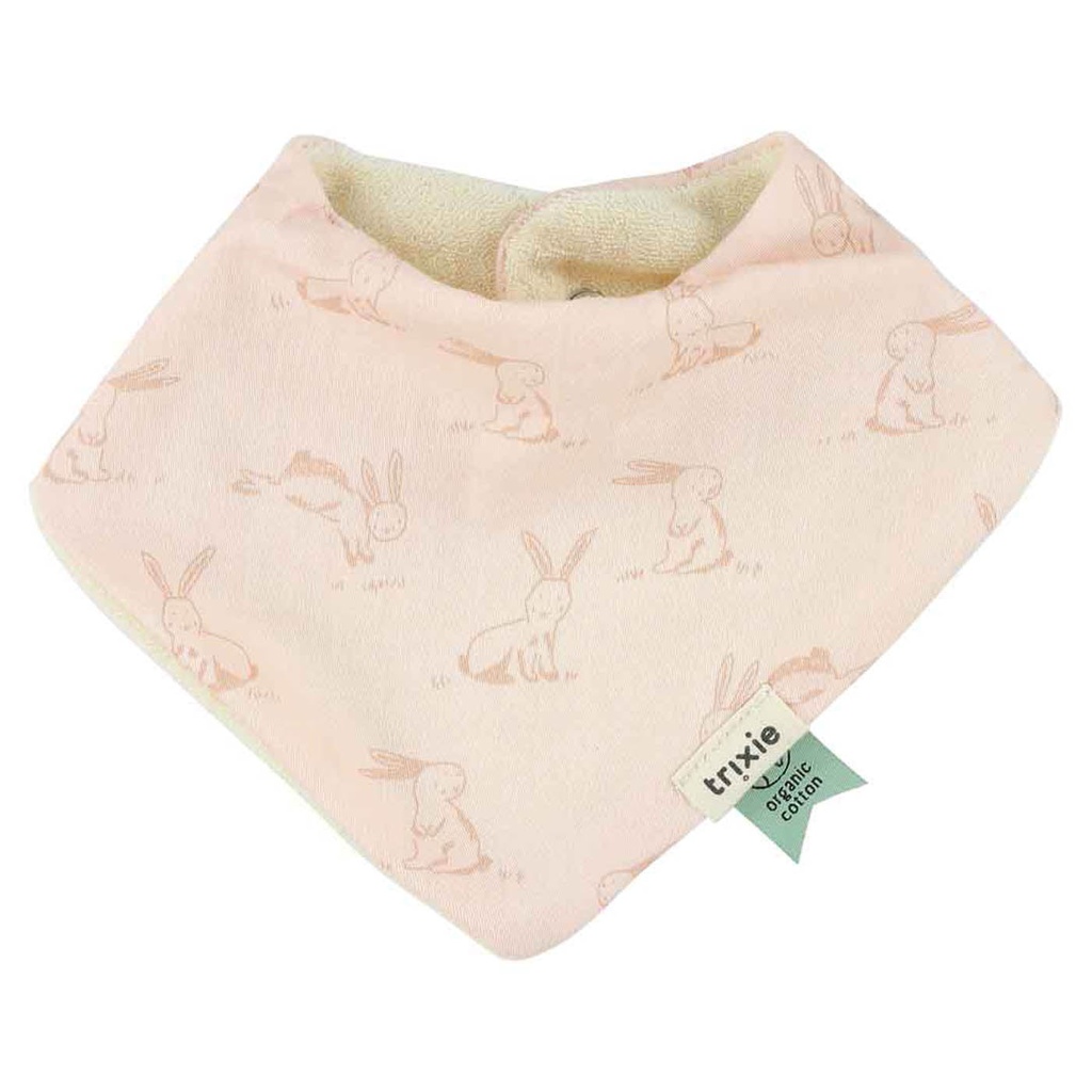 Trio de bavoirs bandana Rosy Rabbits - Trixie ★