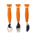 Couverts 3 pièces en silicone Mr. Fox - Trixie ★