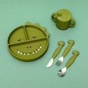 Couverts 3 pièces en silicone Mr. Dino - Trixie ★