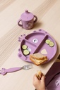 Assiette avec ventouse en silicone et compartiments Mrs. Peacock - Trixie ★