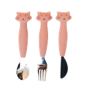 Couverts 3 pièces en silicone Mrs. Cat - Trixie ★