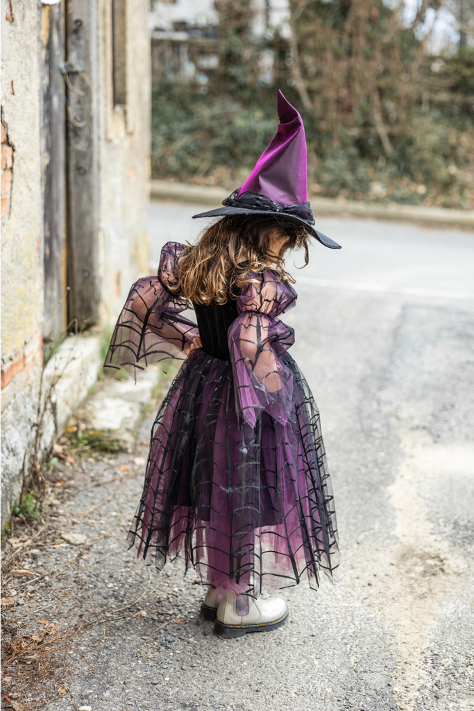 Robe de sorcière araignée avec chapeau - Great Pretenders ★