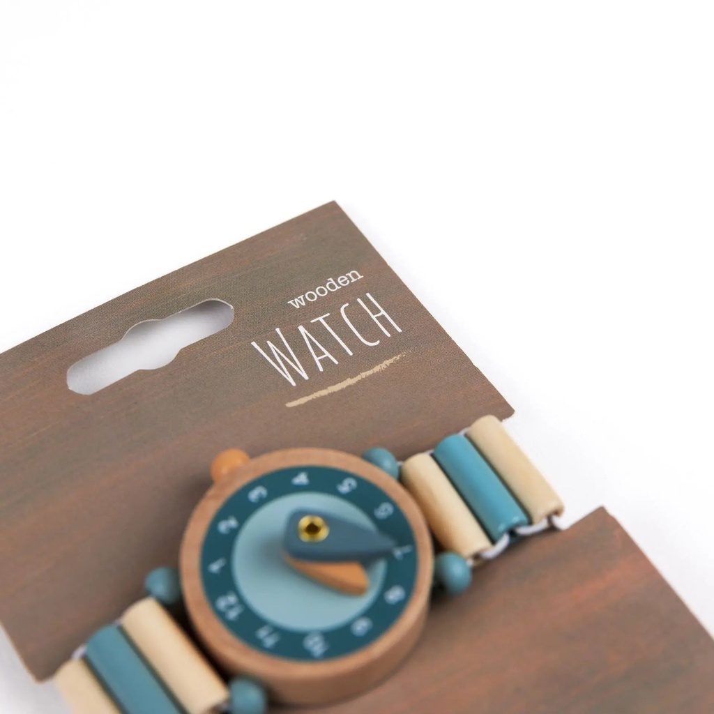 Montre en bois Jack Bleu - Egmont Toys ★