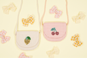 Sac à main Vichy Cerise Paillettes - Luciole et Petit Pois ★