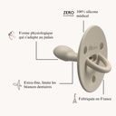 Tétine physiologique Choochoo 0-6 mois Nude - Elhée ★