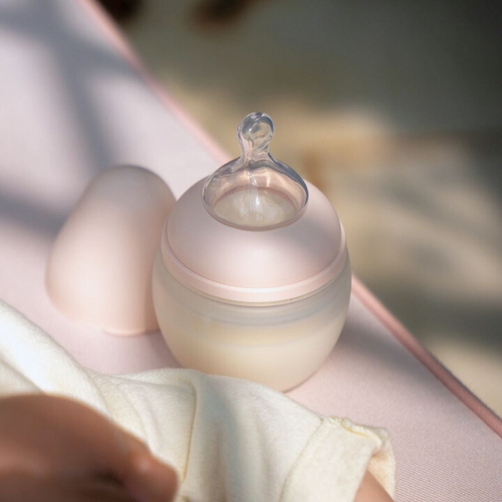Biberon Anti-colique En Silicone BibRond 240ml Nude - Elhée ★