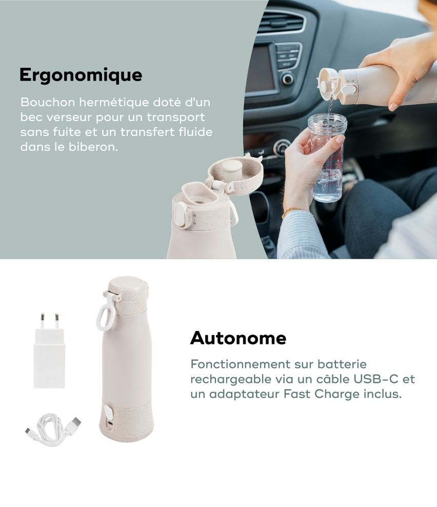 Chauffe-biberon nomade Move & Feed - Babymoov ★