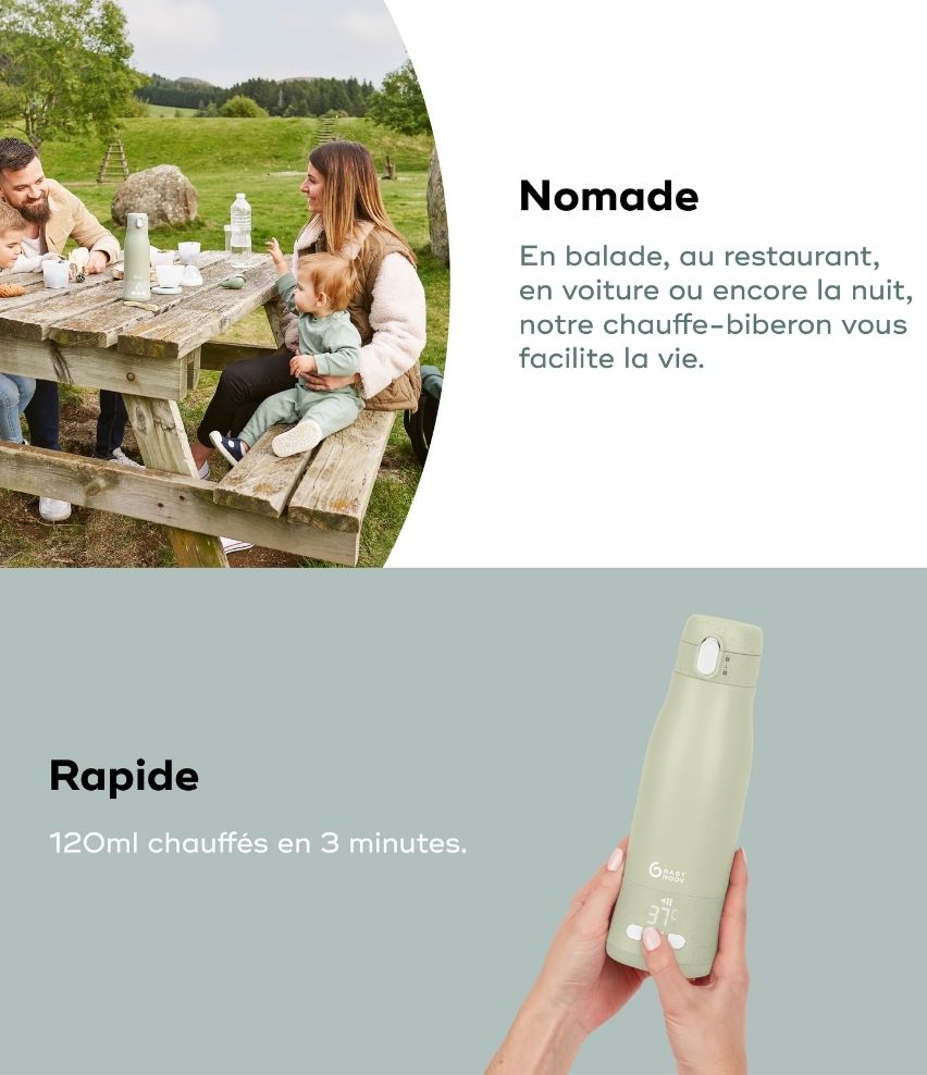 Chauffe-biberon nomade Move & Feed - Babymoov ★
