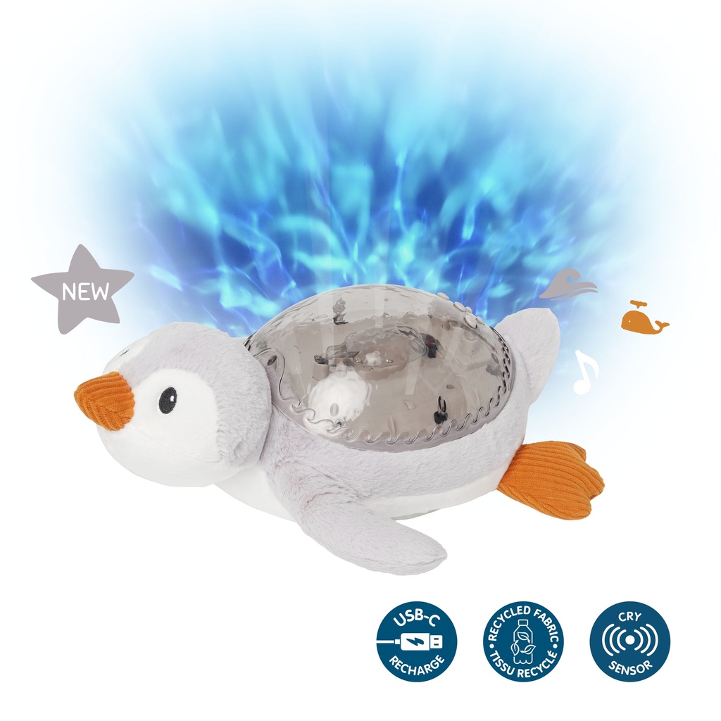 Veilleuse pingouin Tranquil Penguin Gris - Cloud B ★
