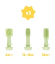 Brosse à dents évolutive en silicone - Badabulle ★