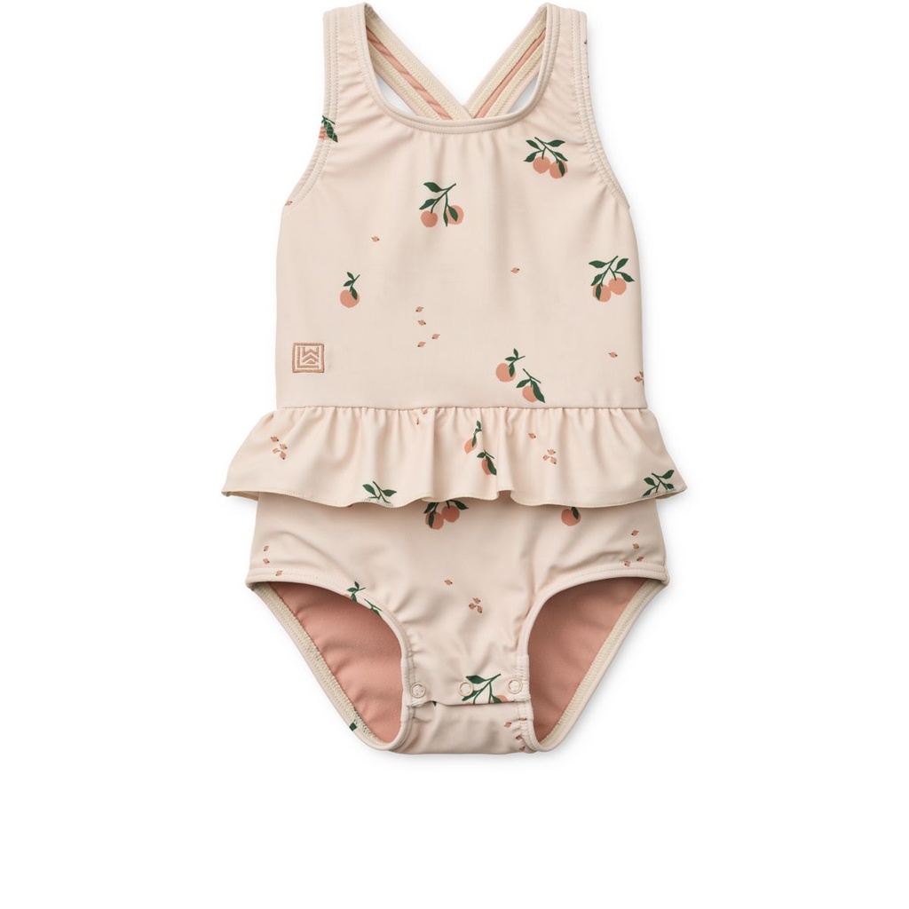 Maillot de bain imprimé bébé Amina Peach / Sandy - Liewood ★
