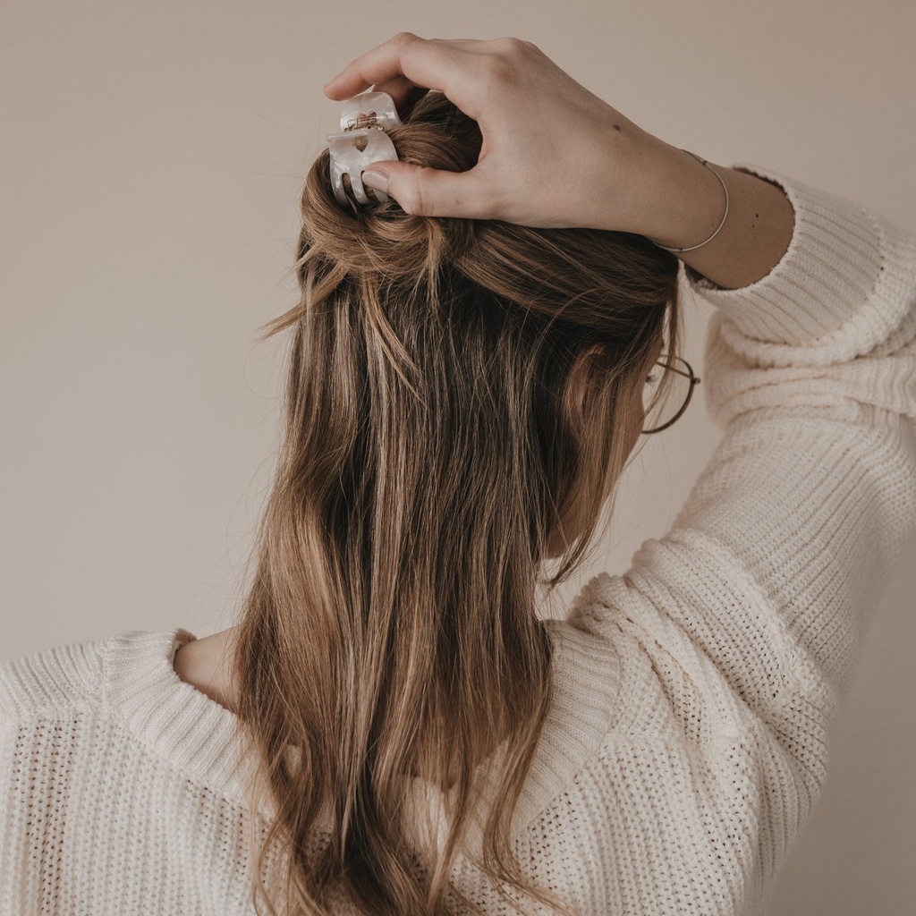 Petite pince cheveux coeur Perle - Eulenschnitt ★