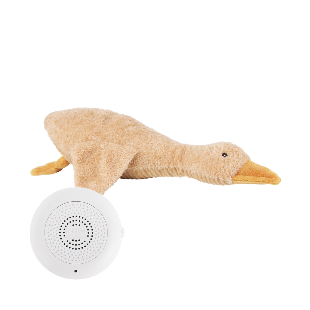 Liva Peluche réconfortante rechargeable avec battements de cœur Oie Brune - Flow Amsterdam ★