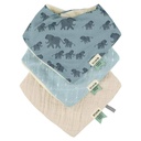 Trio de bavoirs bandana Enchanting Elephant - Trixie ★