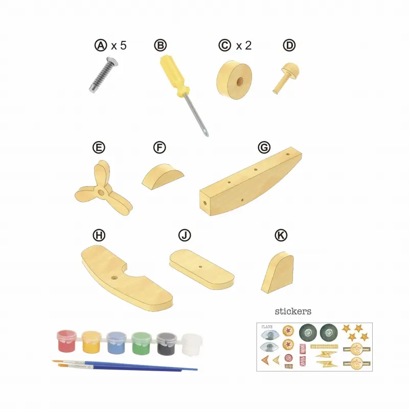 Egmont Toys.Avion en bois à assembler et à peindre 5.webp
