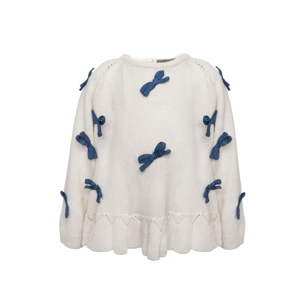 More bows sweater Ivory - Hänevild (74)