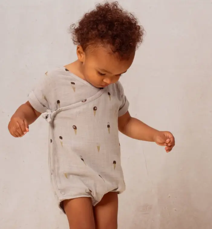 Barboteuse Nuage Bleu gris Glaces - Studio Bohème