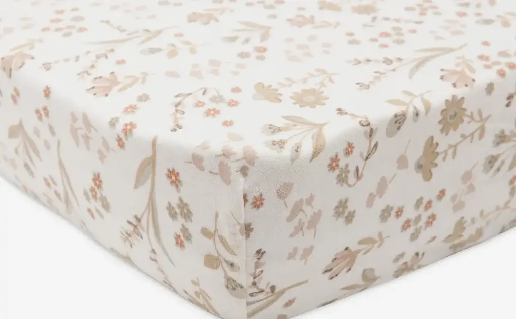 Drap-housse 140 x 70 cm Bloomy - Liste de naissance Laura Mertens et Jawad Tahraoui
