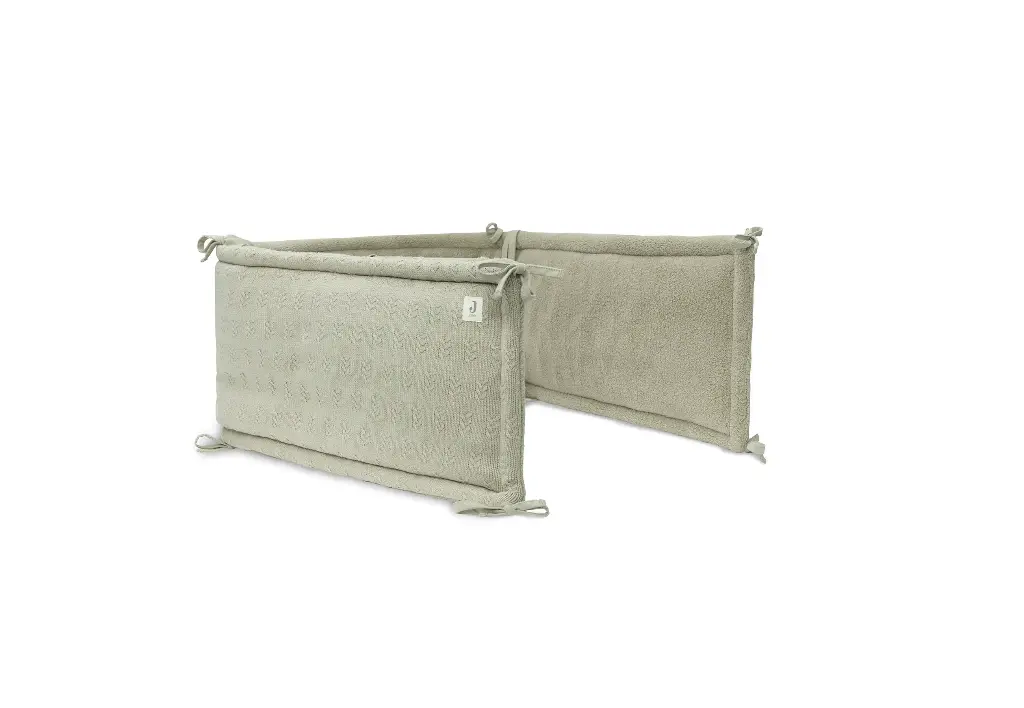Tour de Parc 180 x 30 cm Grain Knit Olive Green - Liste de naissance de Marine Falmagne et Gabin Vranckx