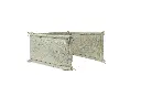 Tour de Parc 180 x 30 cm Grain Knit Olive Green - Liste de naissance de Marine Falmagne et Gabin Vranckx