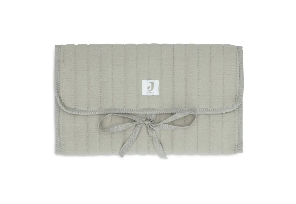Tapis à langer nomade Gaze de coton Olive Green - Jollein