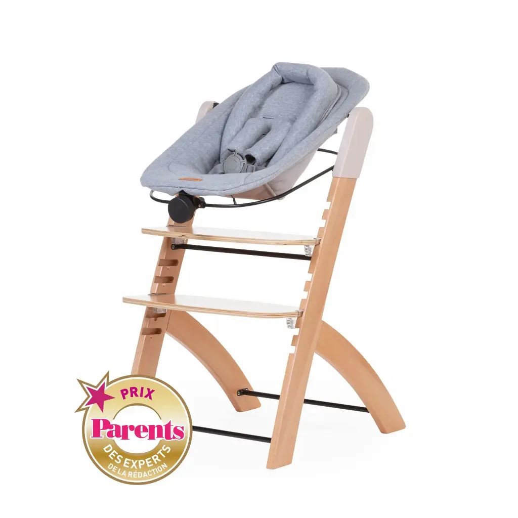 Chaise haute Evosit natural avec tablette - Liste de naissance de Marine Falmagne et Gabin Vranckx (PARTICIPATION)