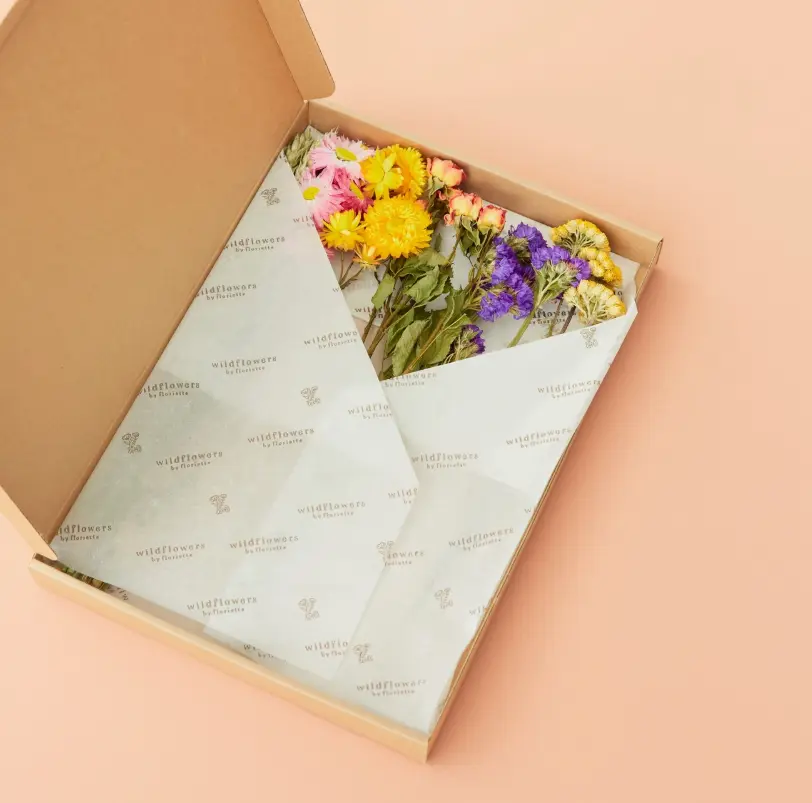 Coffret cadeau Fleurs séchées dans une boîte Multi