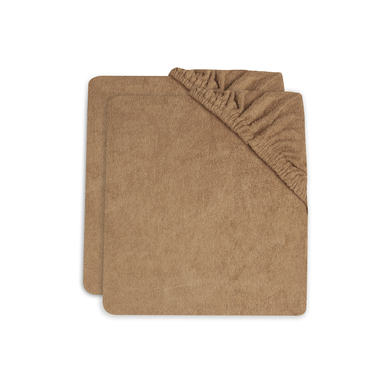 Set of 2 Terry Changing Mat Covers Biscuit 50 x 70 cm - Jollein