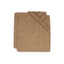 Set of 2 Terry Changing Mat Covers Biscuit 50 x 70 cm - Jollein