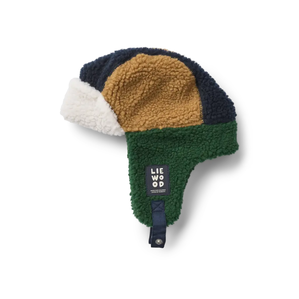 Bonnet en polaire Bravo Classic navy multi mix - Liewood