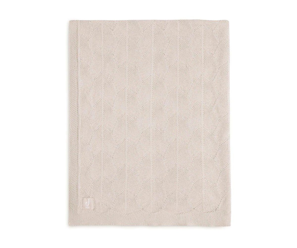 Blanket Shell Knit Nougat GOTS 100x150cm - Jollein