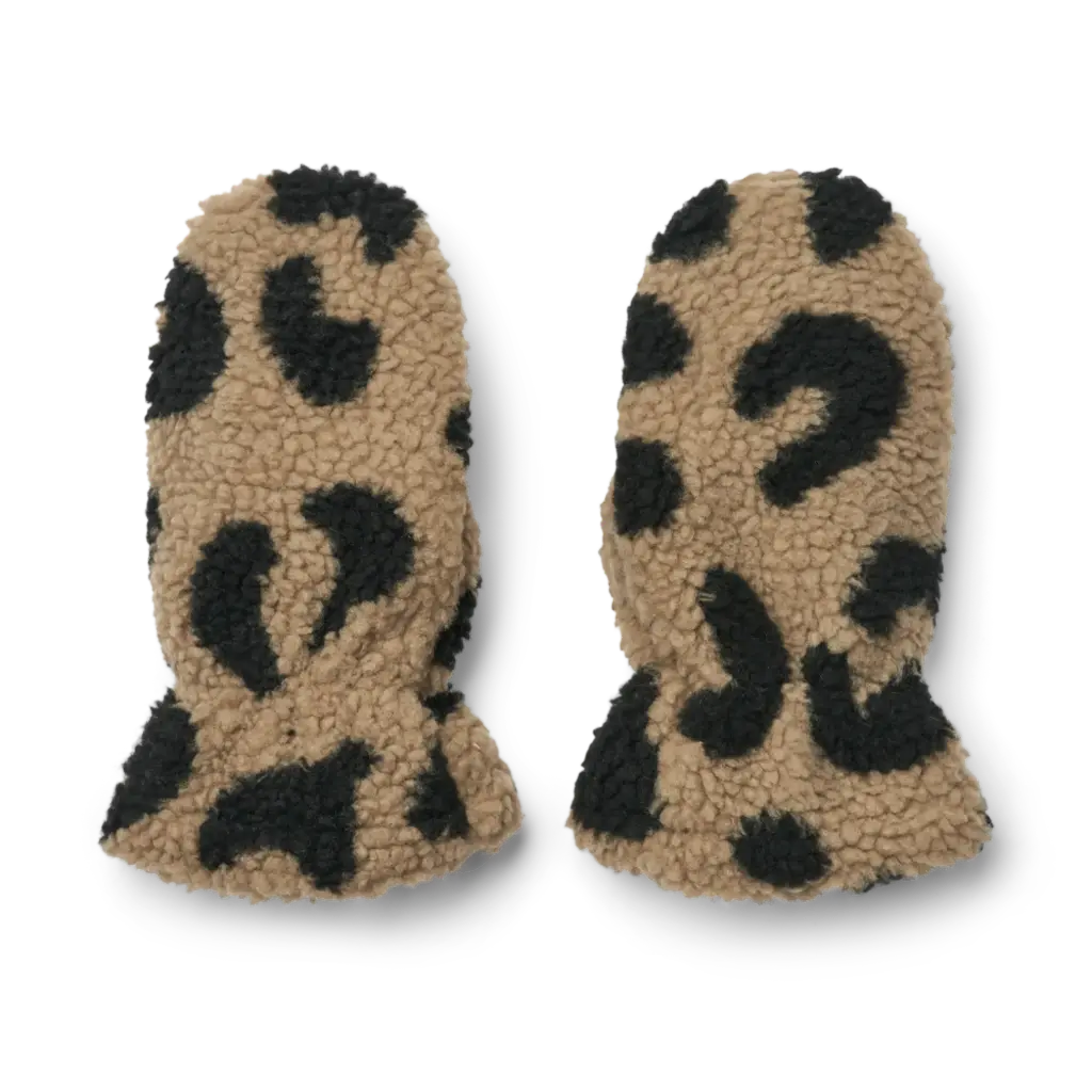 Grethe Pile Gloves - Mega leo / Oat mix
