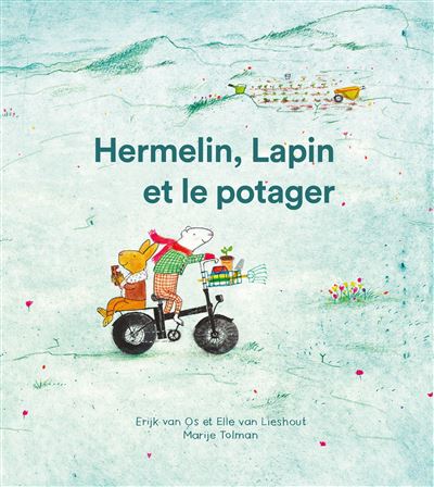 livre hermelin, lapin et le potager - la partie - Elle van lieshout 